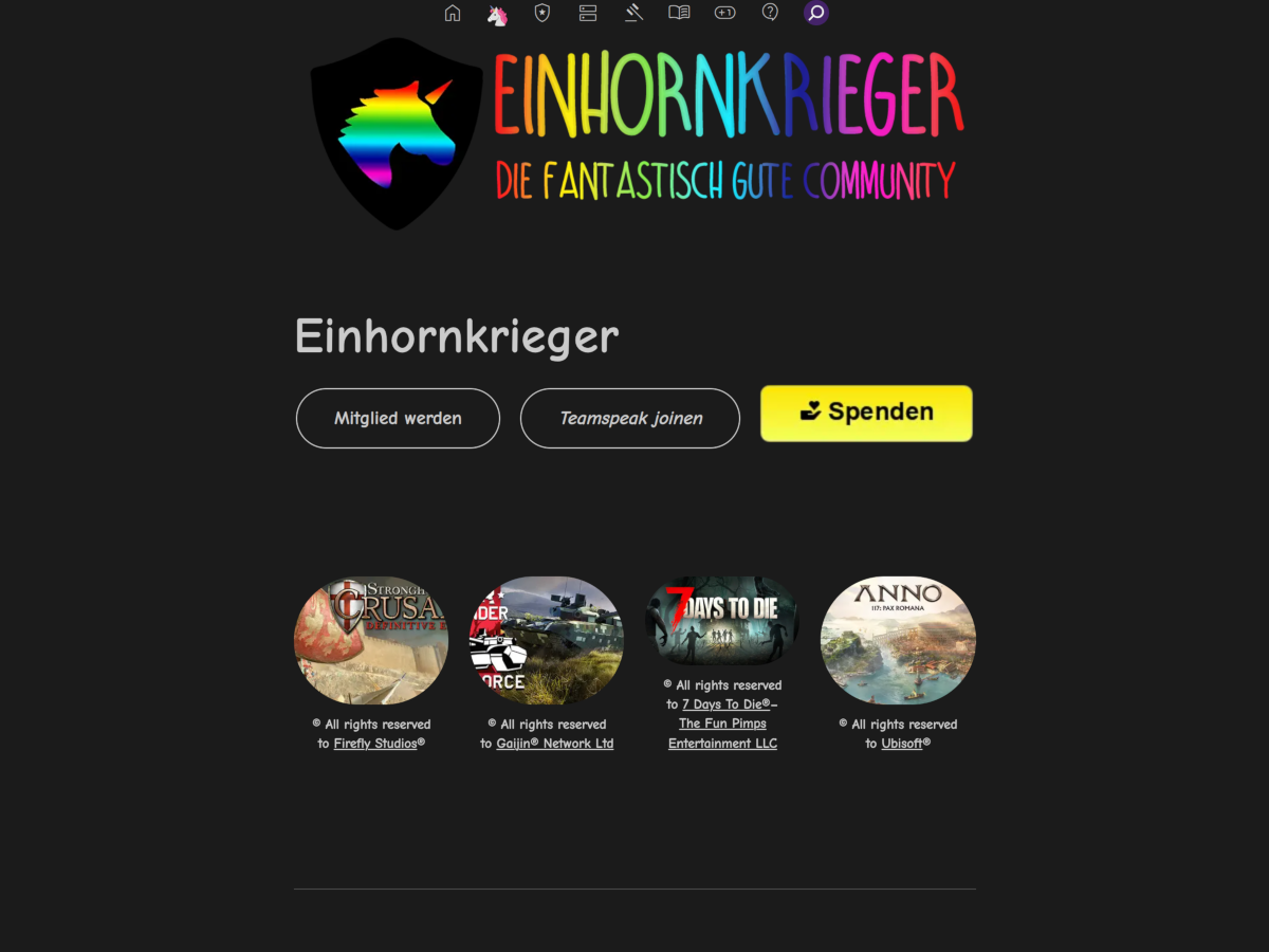 Screenshot of Startpage | Twenty Twenty-Five Child Einhornkrieger.de
